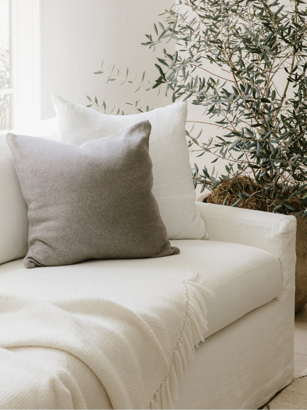 Jenni Kayne Cashmere Sonoma Pillowcase - Taupe